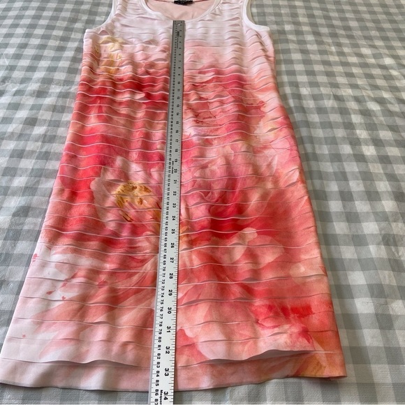 Olsen Europe bandage dress floral pink white feminine summer sleeveless mediu 10 - Picture 11 of 16